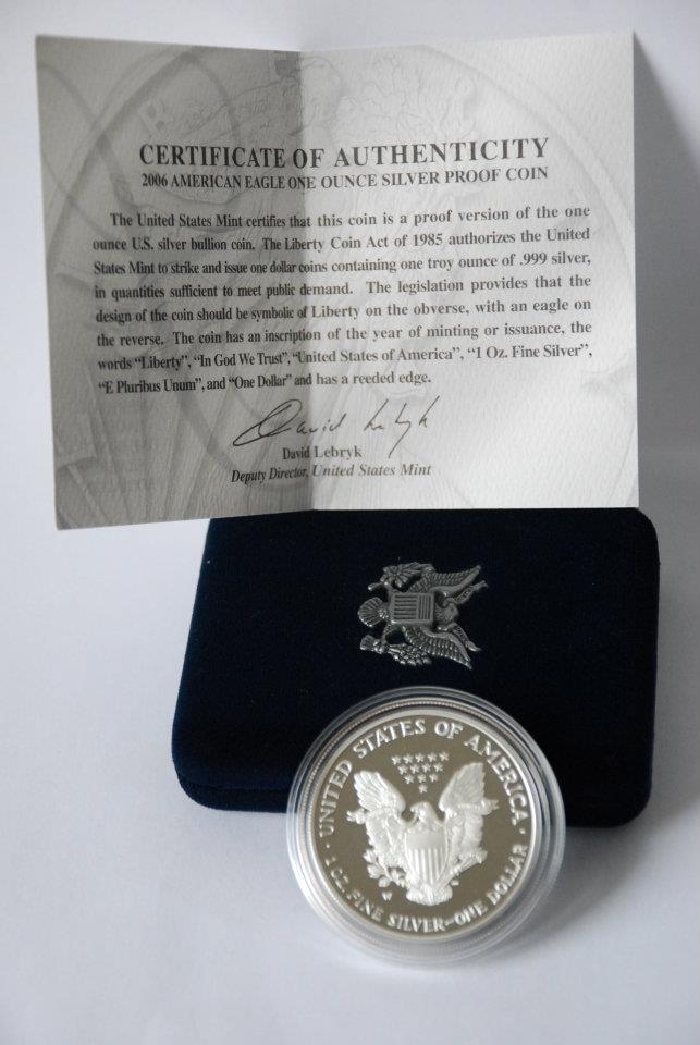 silver golden eagle coin silver piedfort coin
